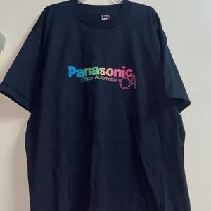 Vintage Panasonic Office Automation Rainbow Fruit Of The Loom Graphic T-Shirt
